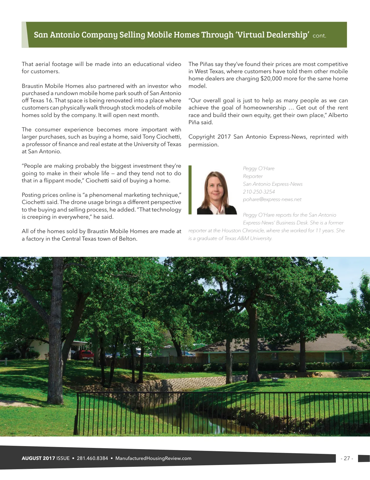 Page 27 of Manufactured Housing Review August 2017