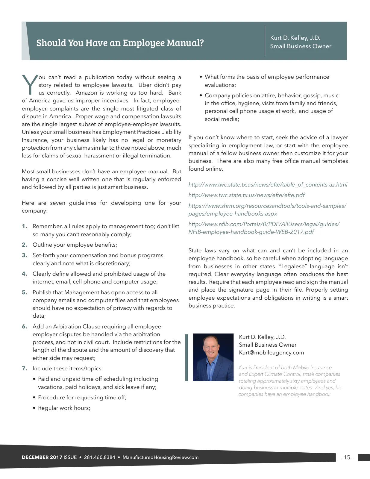 Page 15 of Manufactured Housing Review December 2017