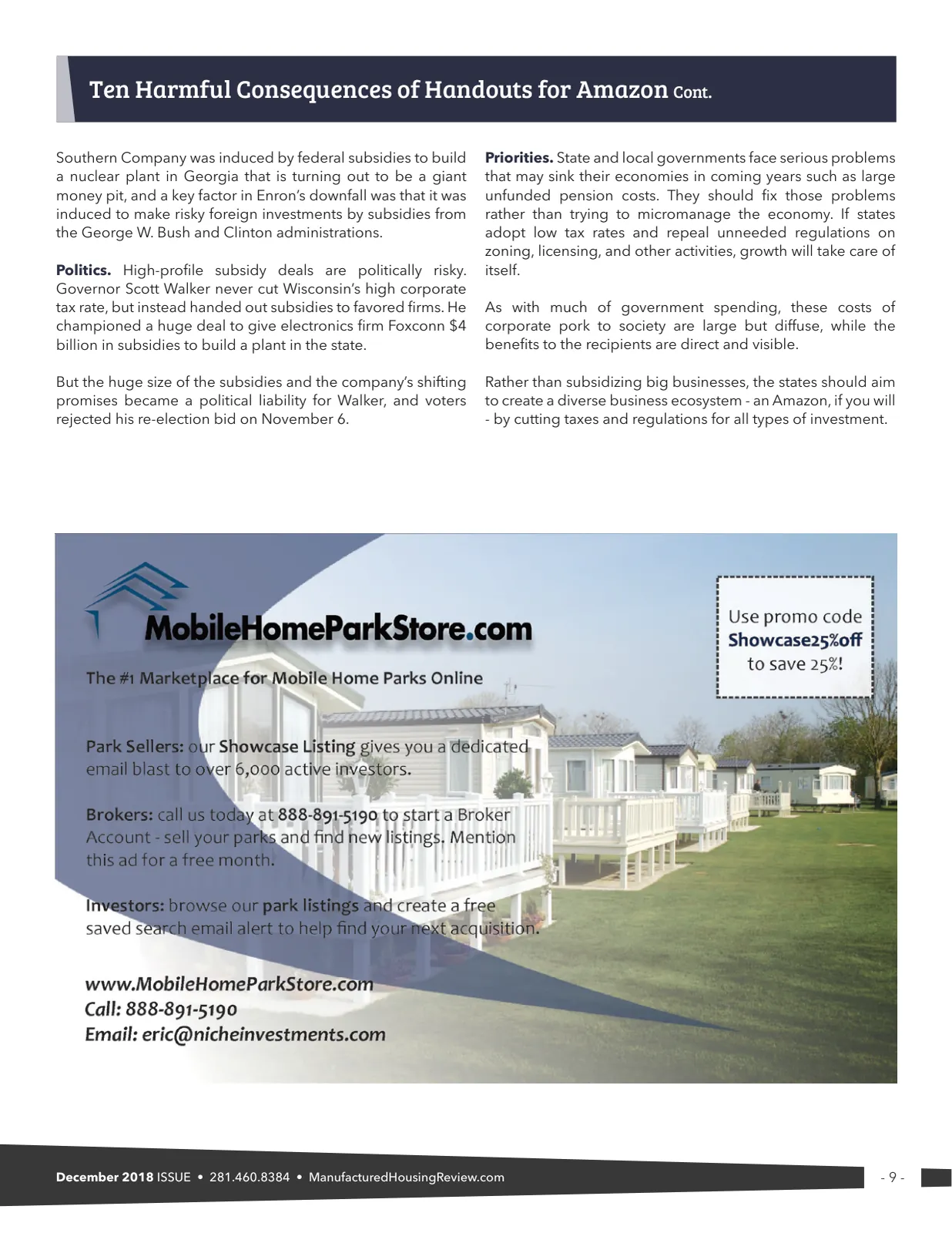 Page 9 of Manufactured Housing Review December 2018