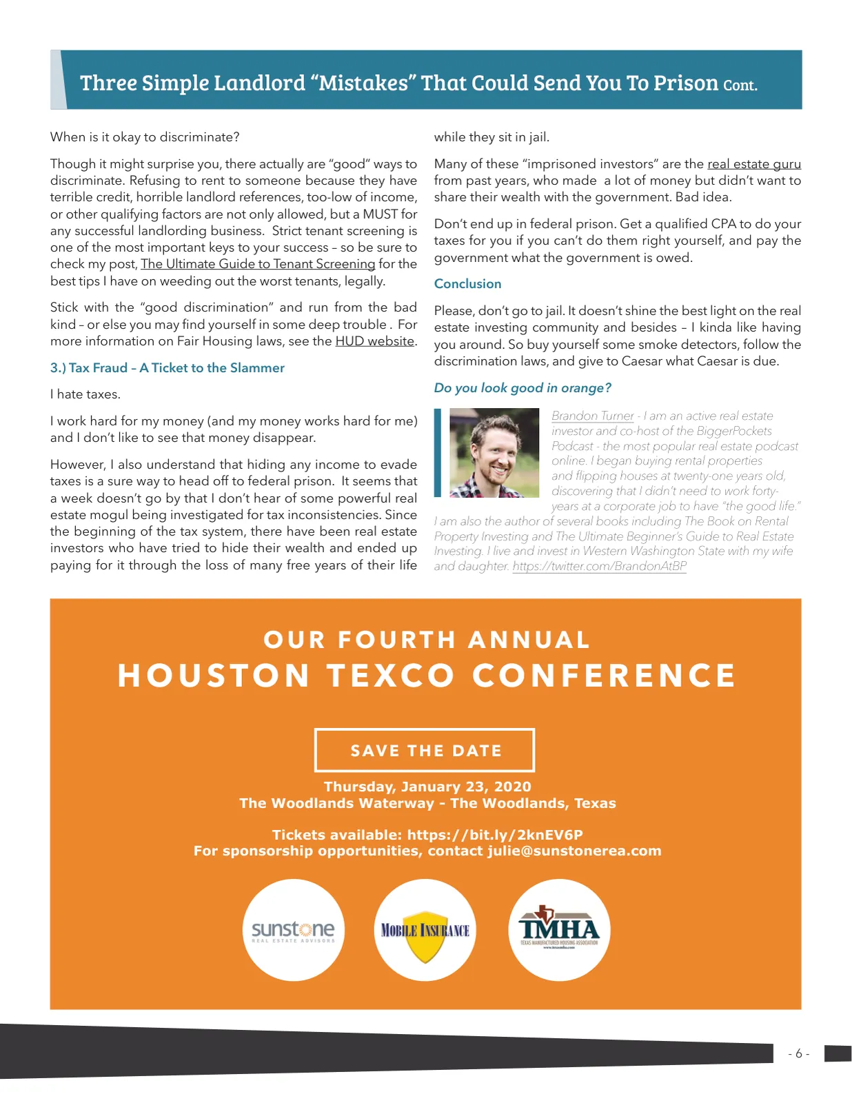 Page 6 of Manufactured Housing Review 2019 Q4