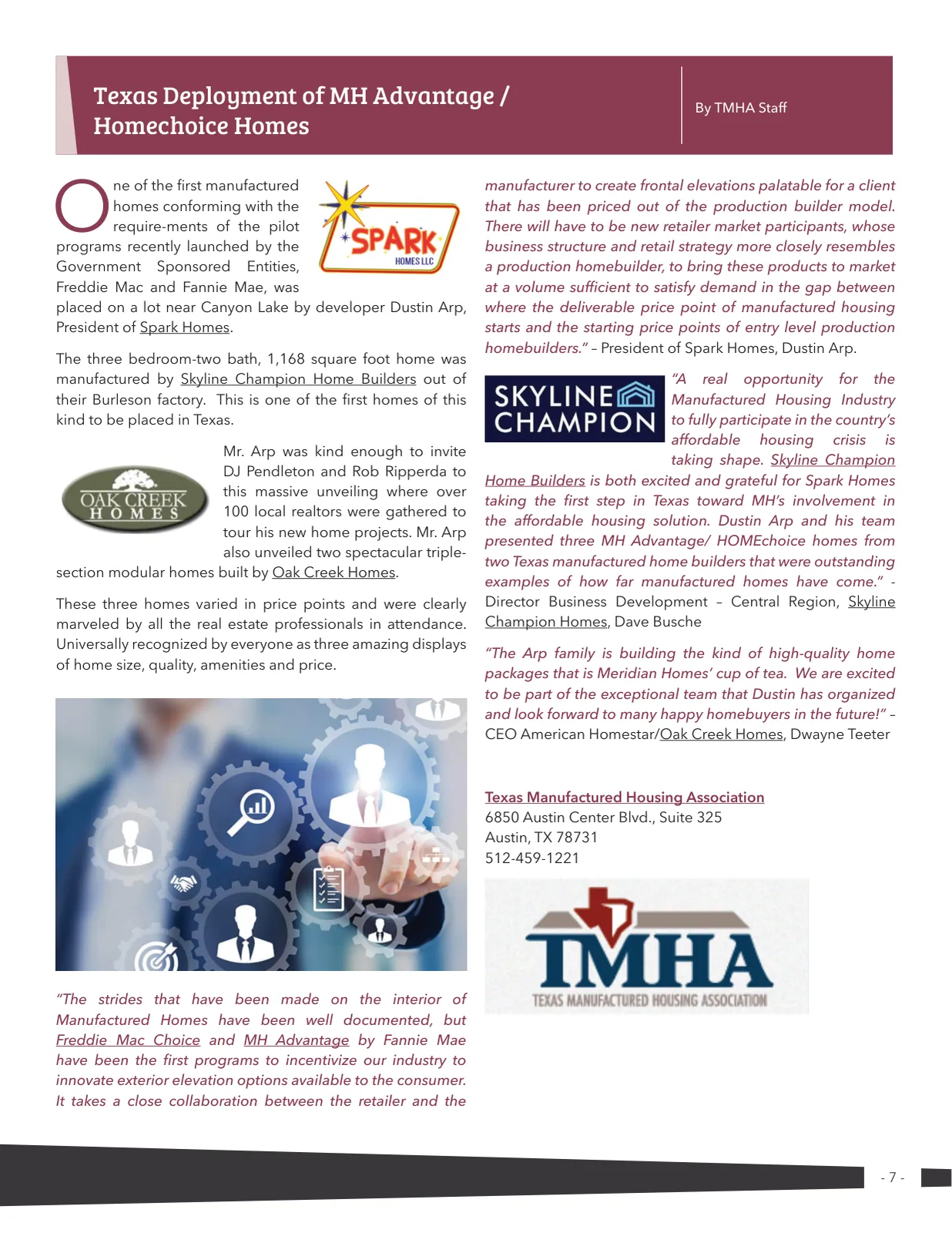 Page 7 of Manufactured Housing Review 2019 Q4