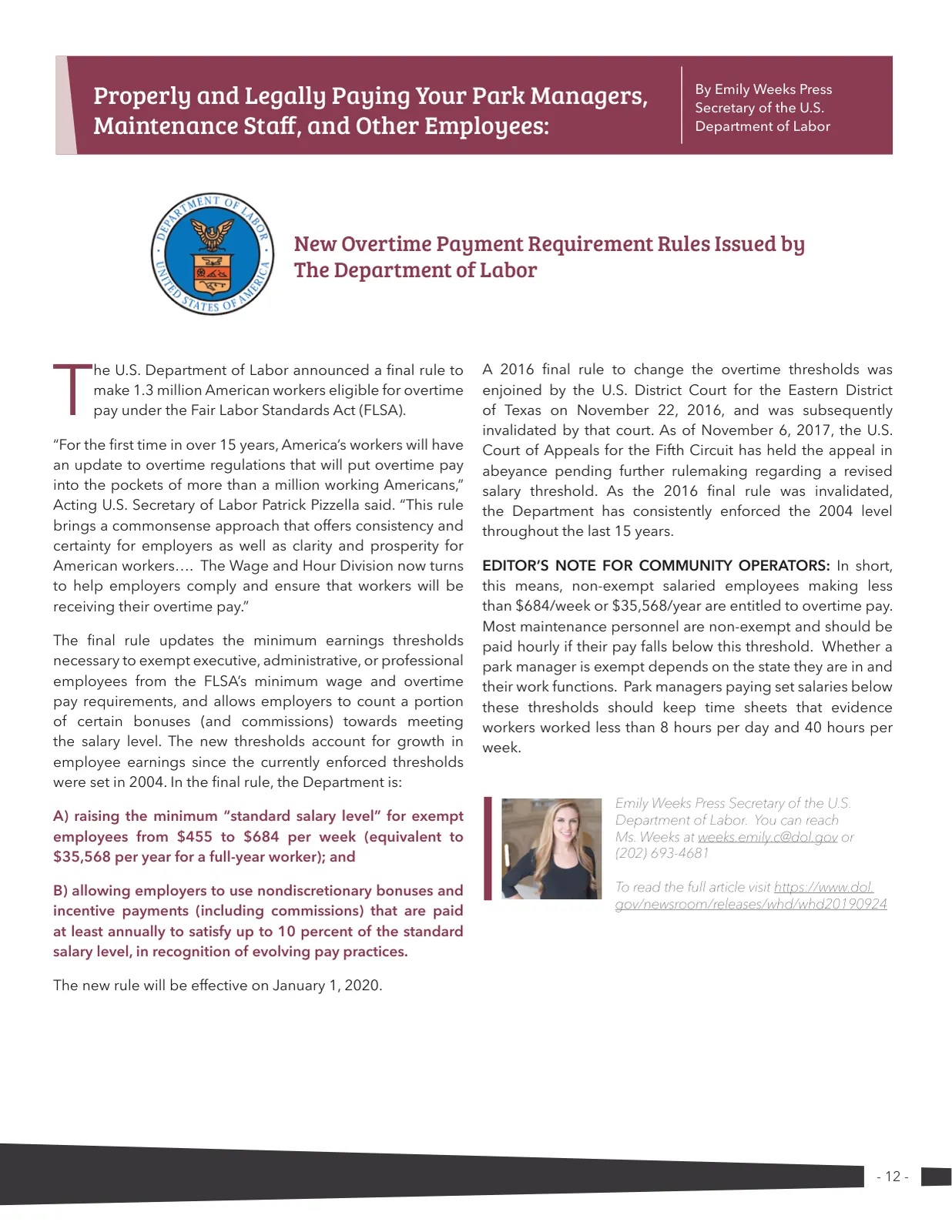 Page 12 of Manufactured Housing Review 2019 Q4