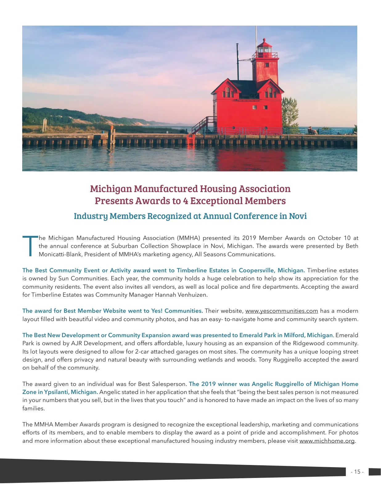 Page 15 of Manufactured Housing Review 2019 Q4