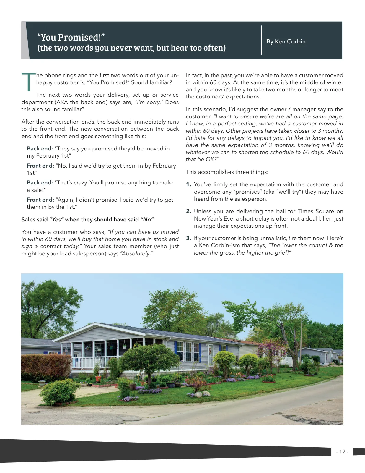 Page 12 of Manufactured Housing Review 2020 Q4