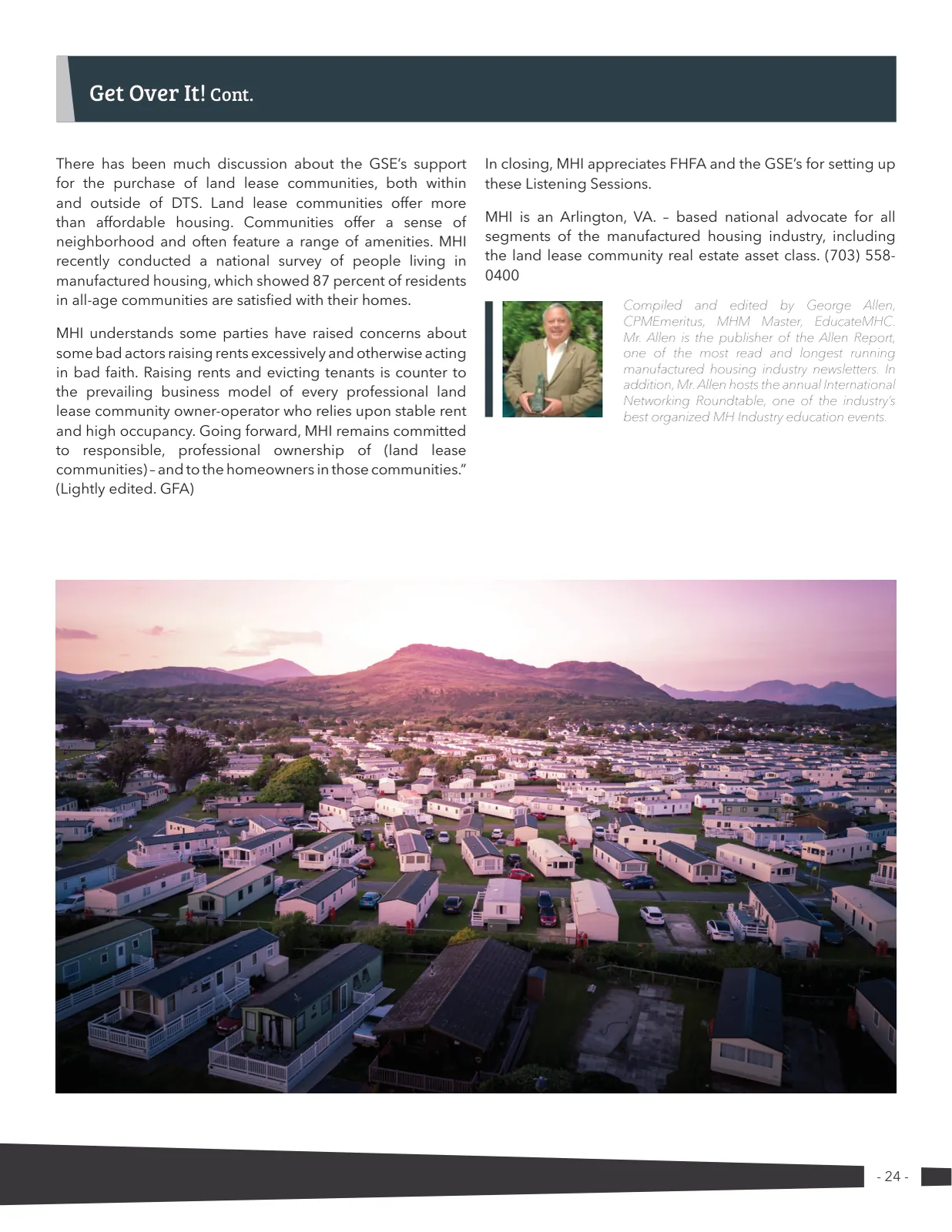 Page 24 of Manufactured Housing Review 2020 Q4