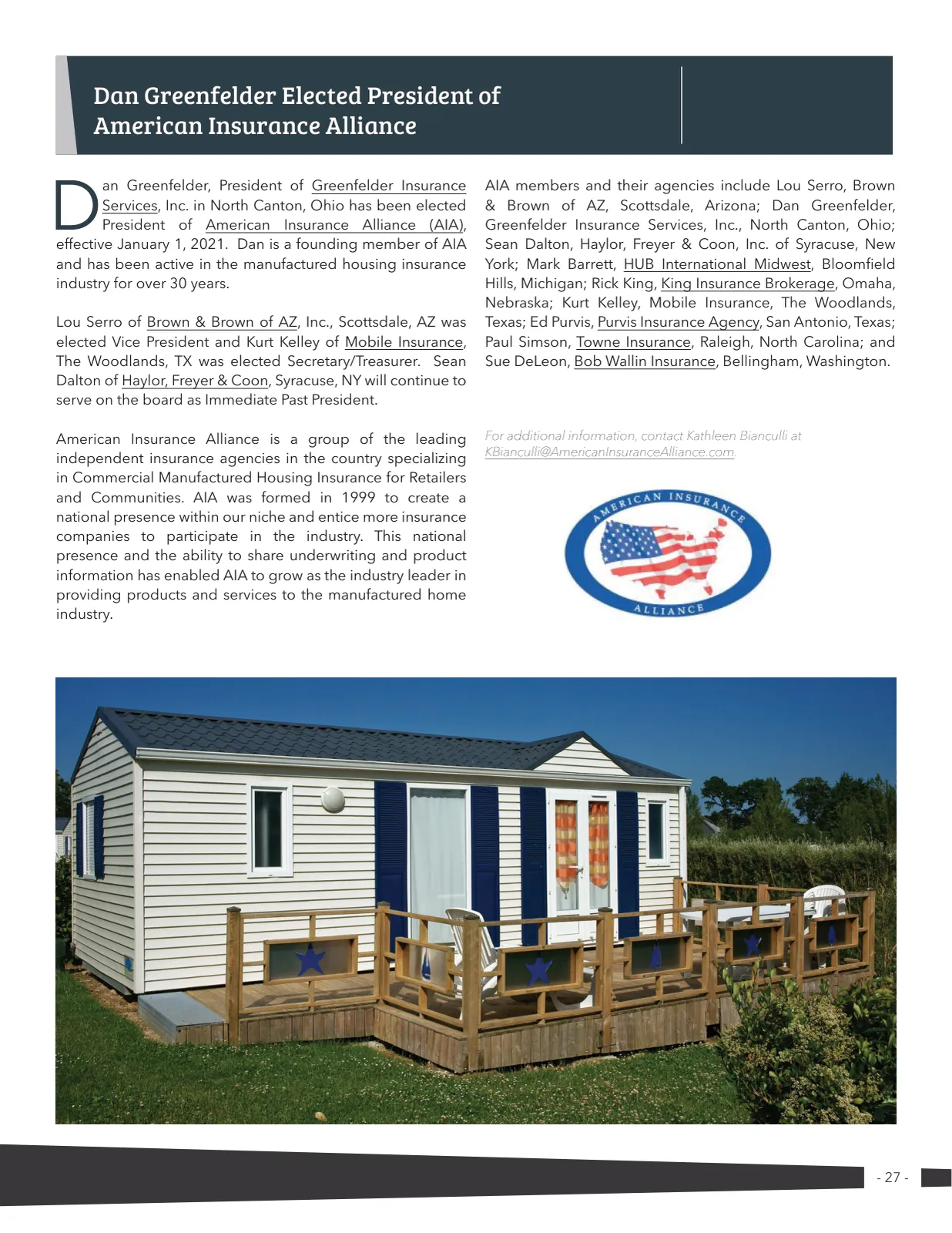 Page 27 of Manufactured Housing Review 2020 Q4