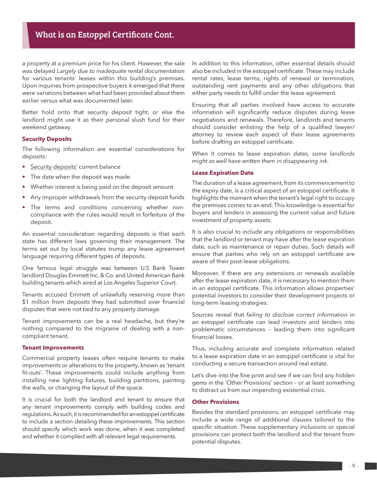 Page 9 of Manufactured Housing Review 2023 Q4