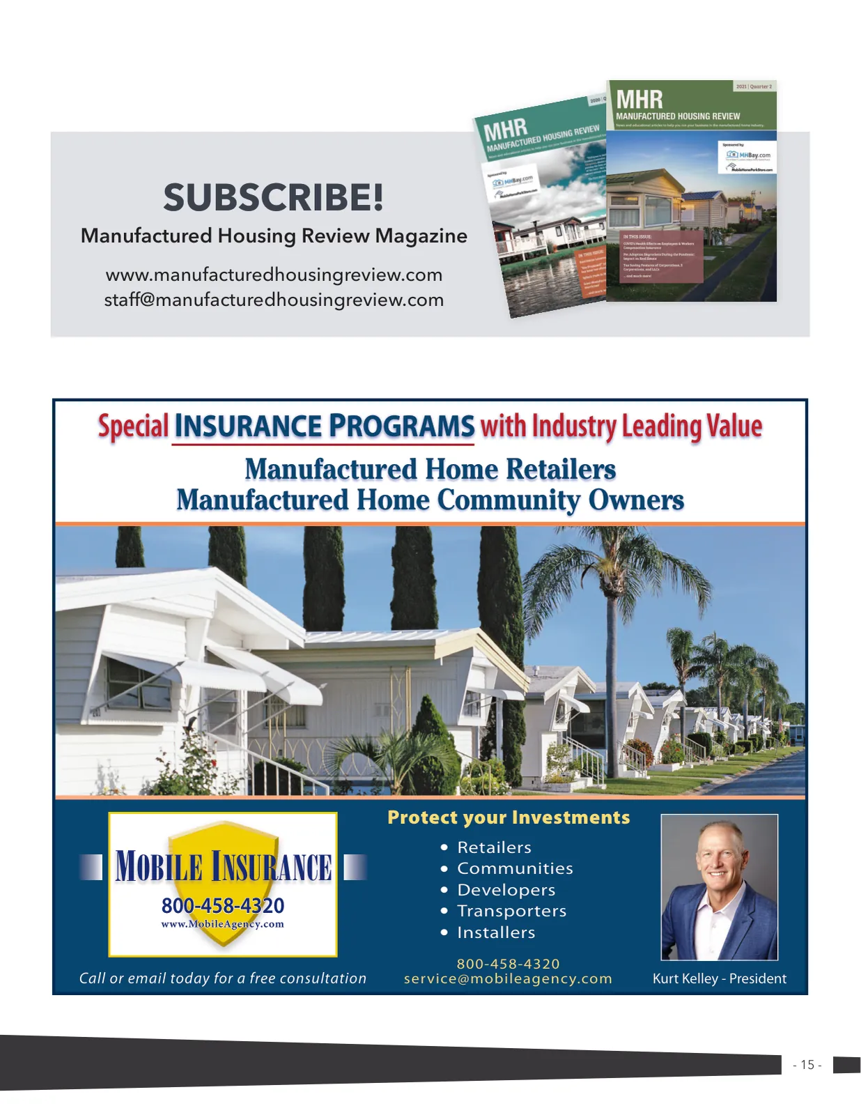 Page 15 of Manufactured Housing Review 2023 Q4