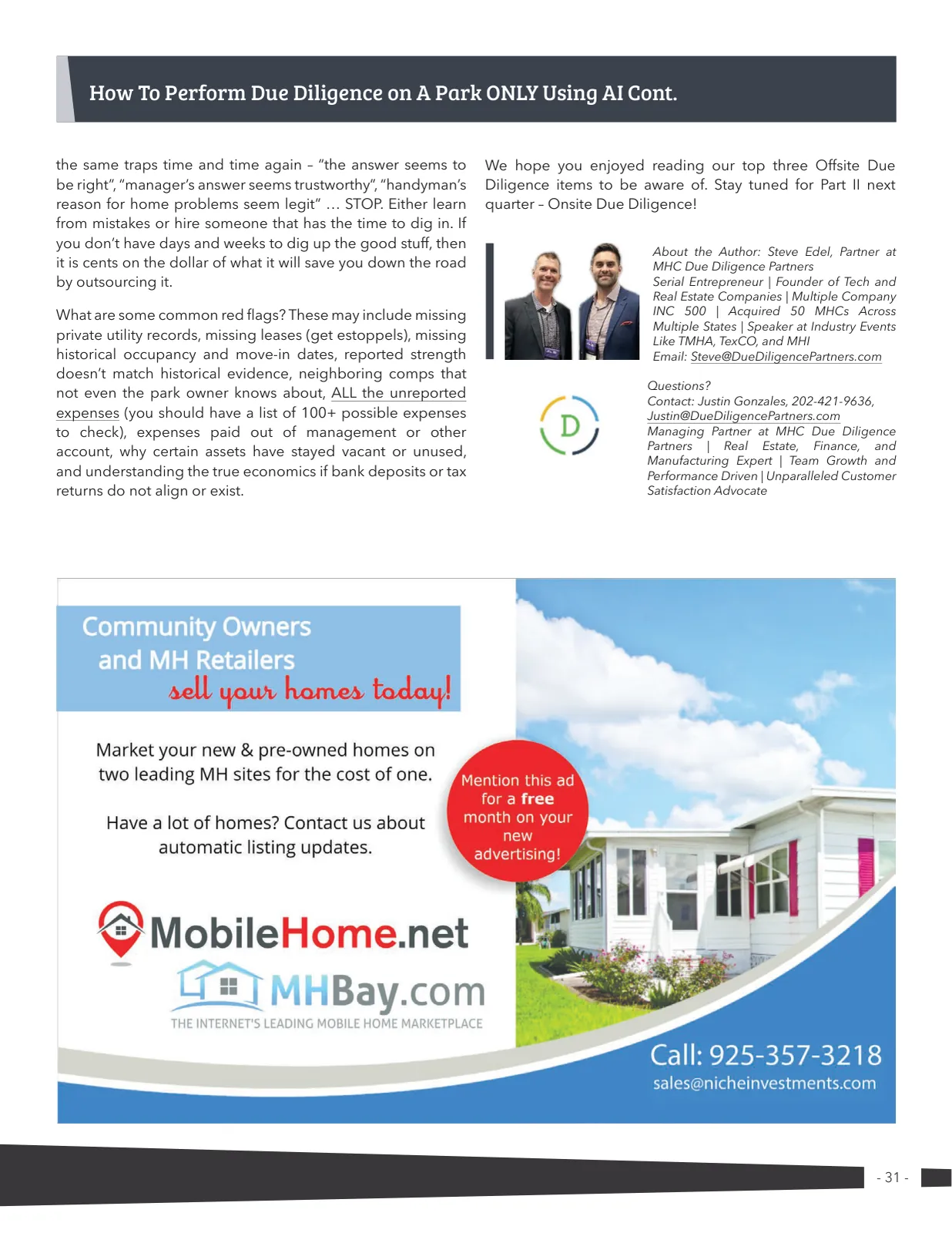 Page 31 of Manufactured Housing Review 2023 Q4