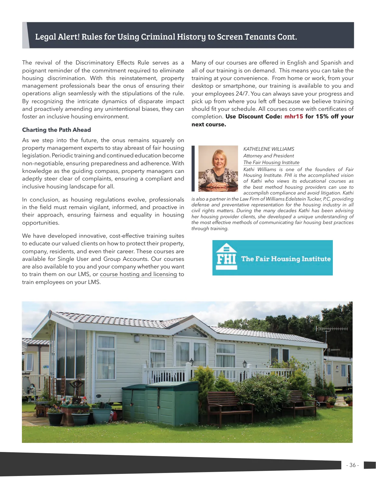 Page 36 of Manufactured Housing Review 2023 Q4