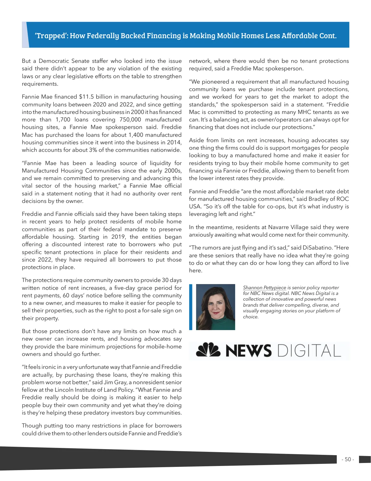 Page 50 of Manufactured Housing Review 2023 Q4