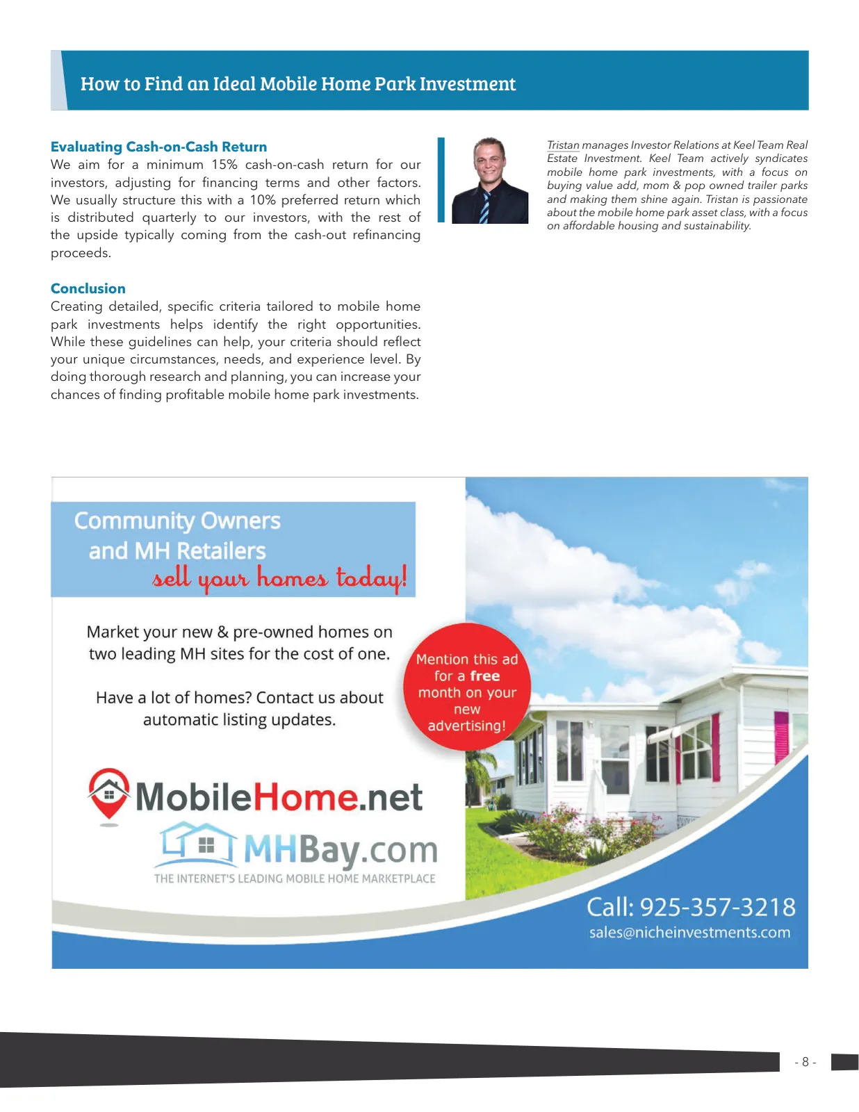 Page 8 of Manufactured Housing Review 2024 Q4