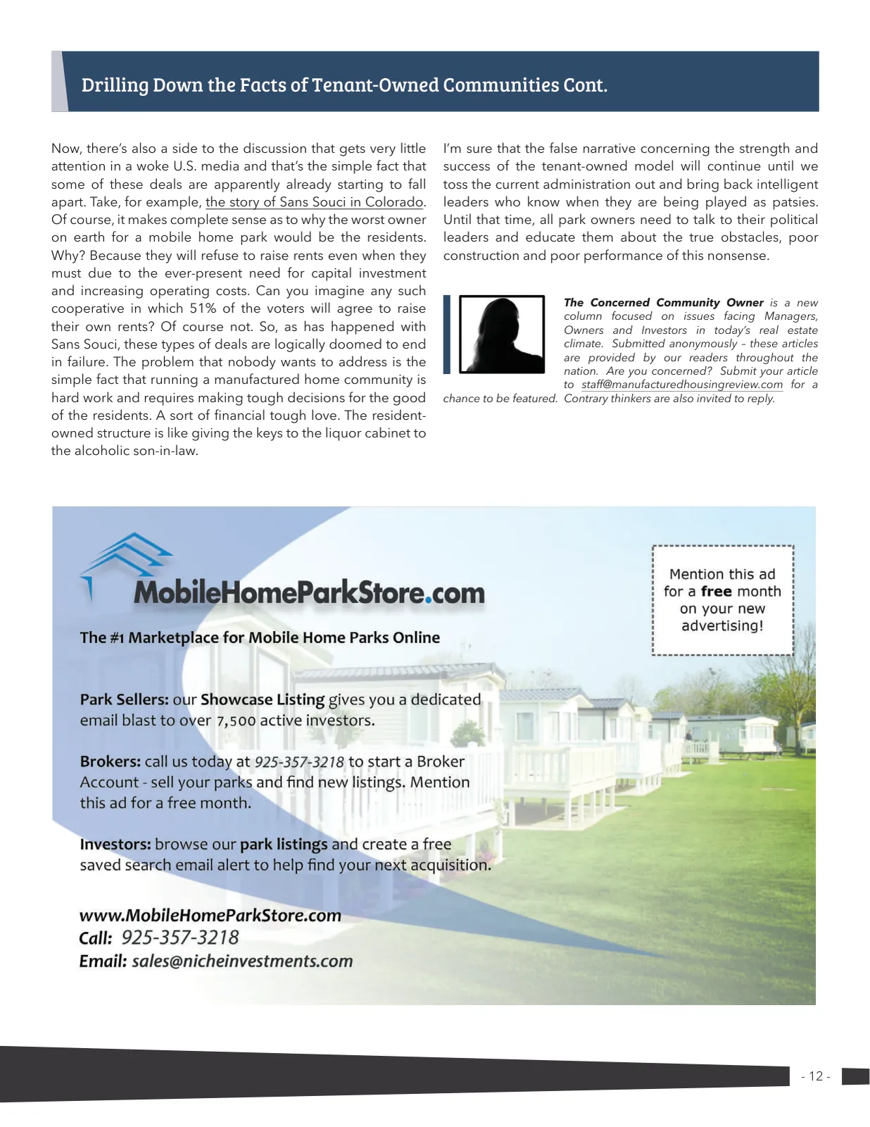 Page 12 of Manufactured Housing Review 2024 Q4