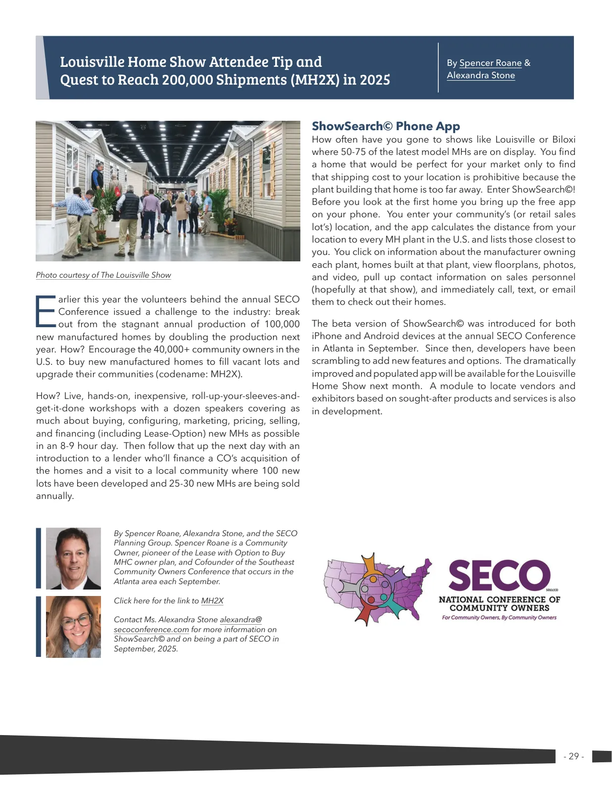 Page 29 of Manufactured Housing Review 2024 Q4