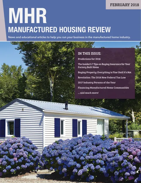 Manufactured Housing Review - February 2018 cover