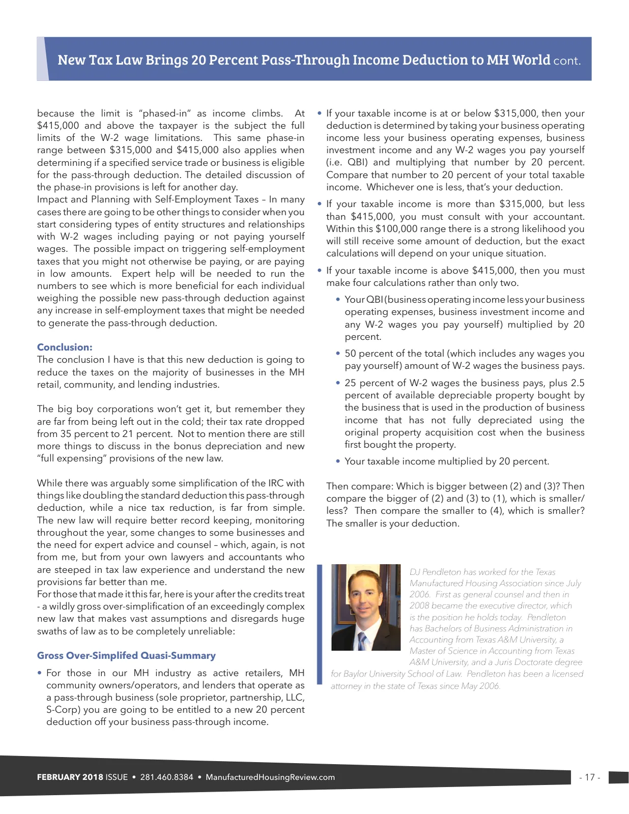 Page 17 of Manufactured Housing Review February 2018