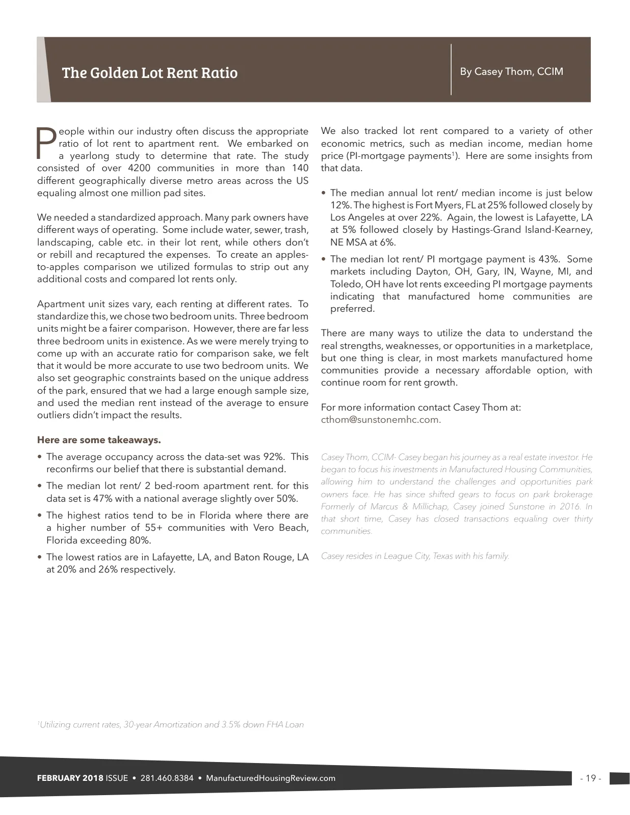 Page 19 of Manufactured Housing Review February 2018