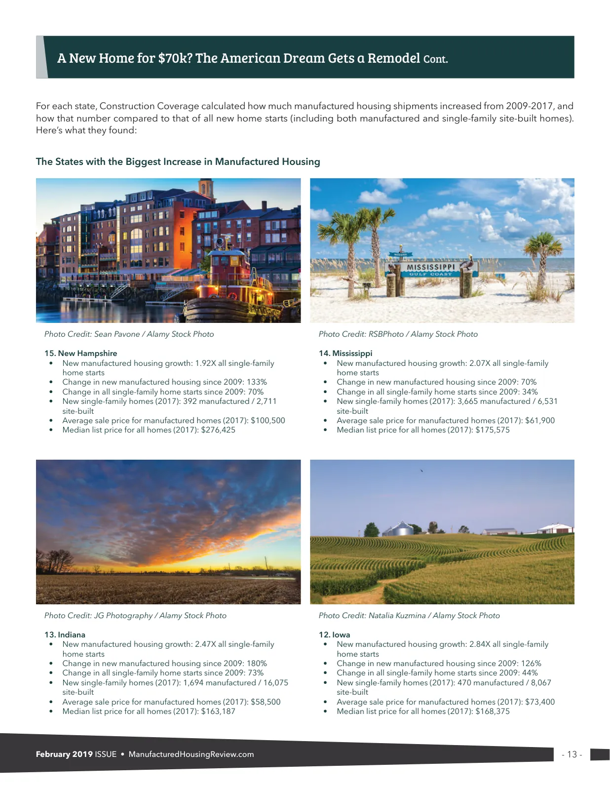 Page 13 of Manufactured Housing Review February 2019