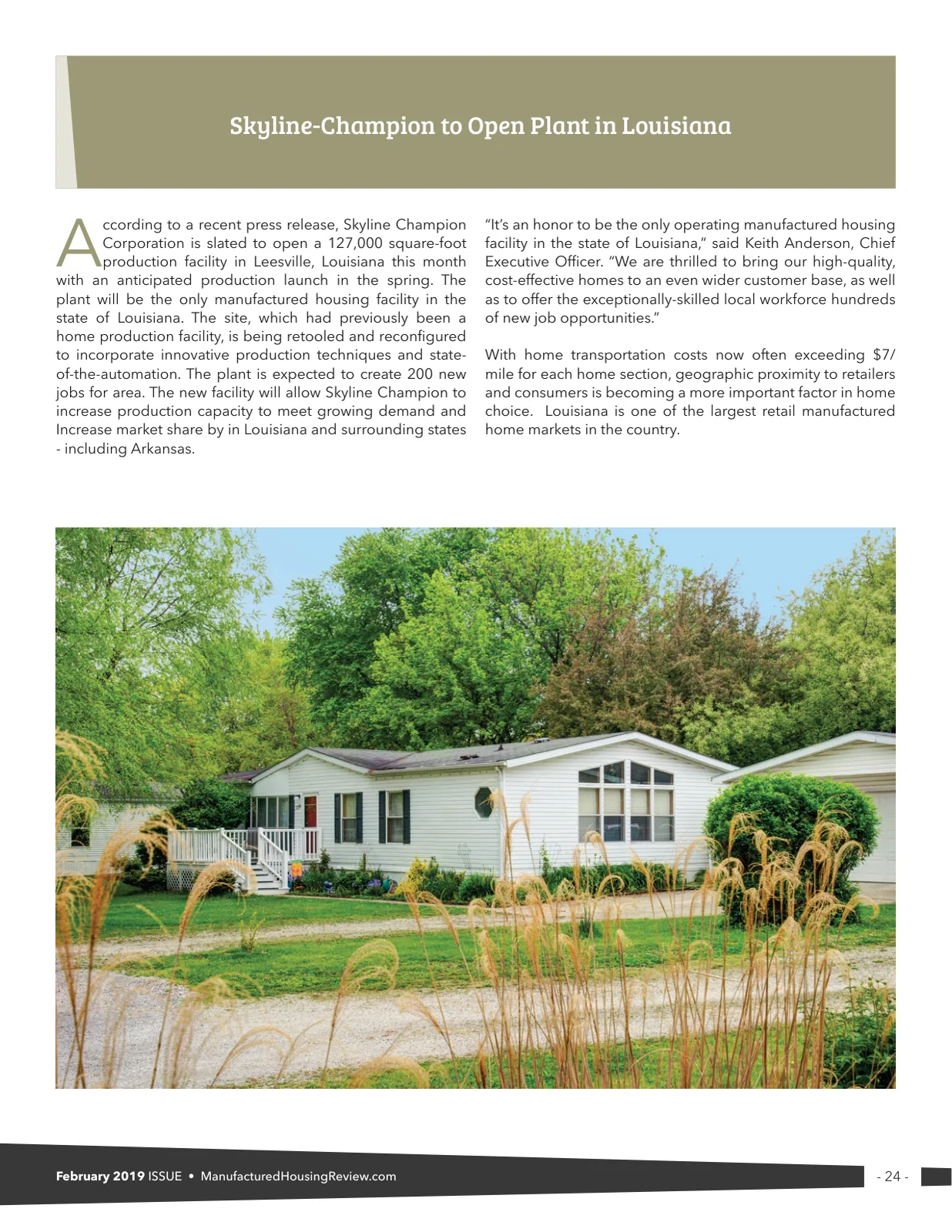 Page 24 of Manufactured Housing Review February 2019