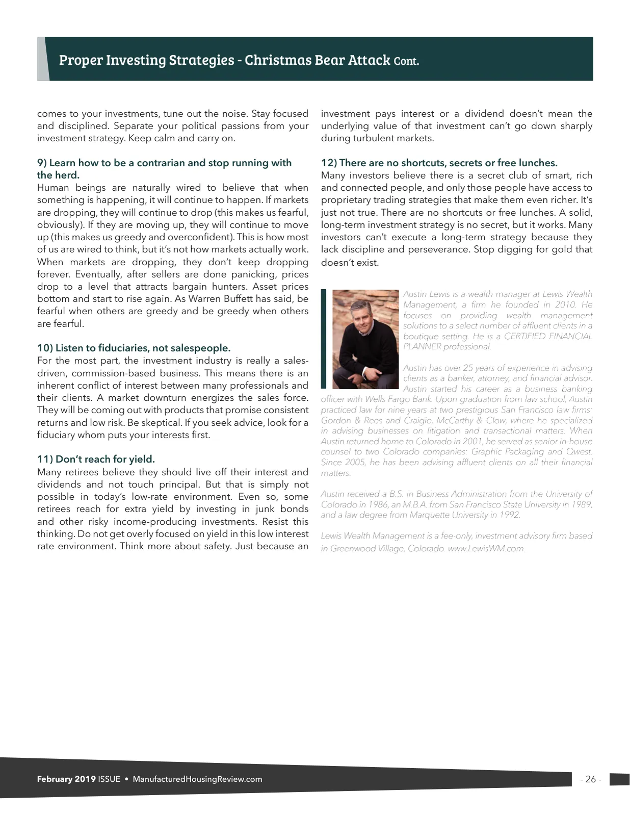 Page 26 of Manufactured Housing Review February 2019