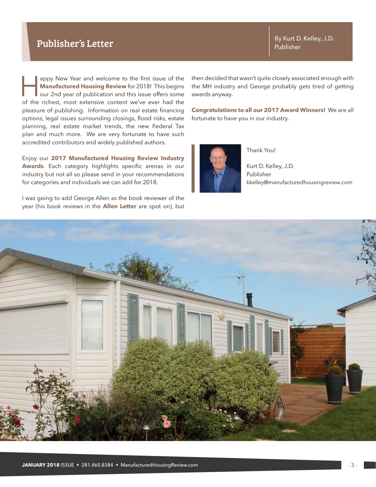 Page 3 of Manufactured Housing Review January 2018