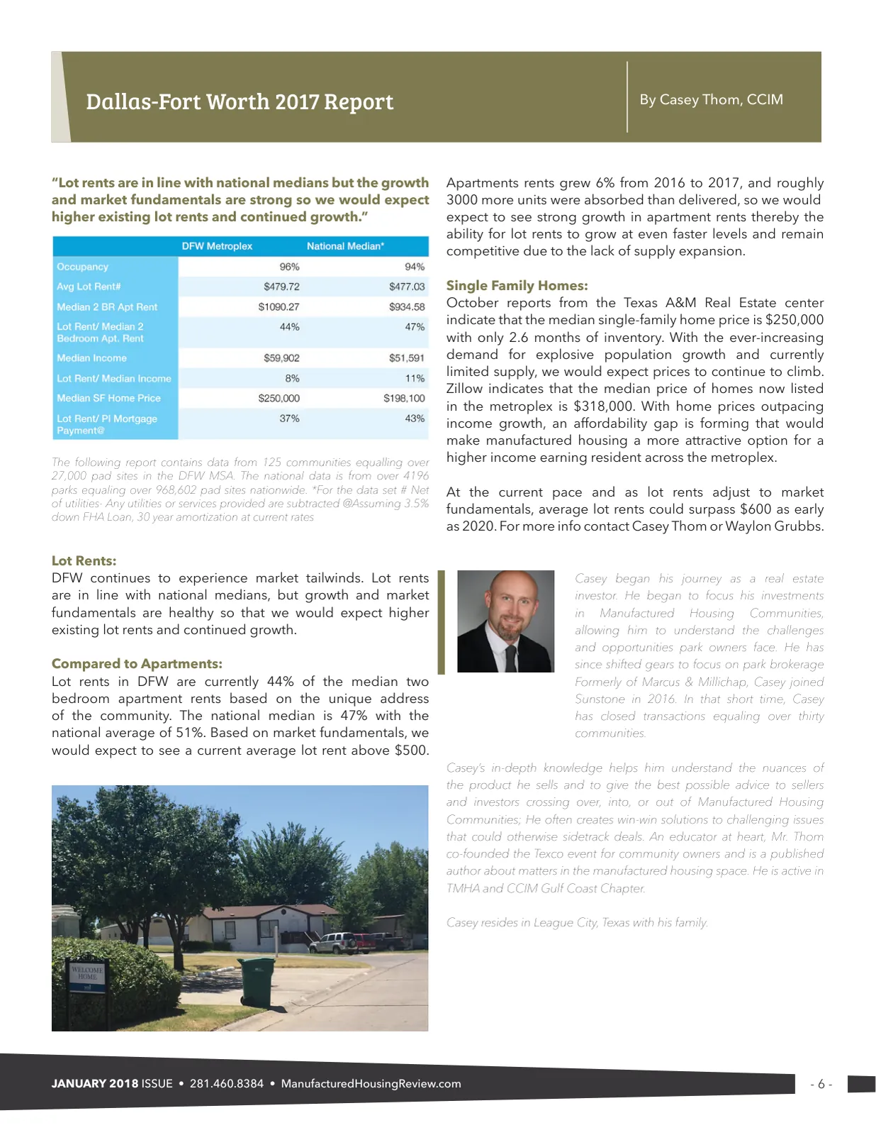 Page 6 of Manufactured Housing Review January 2018