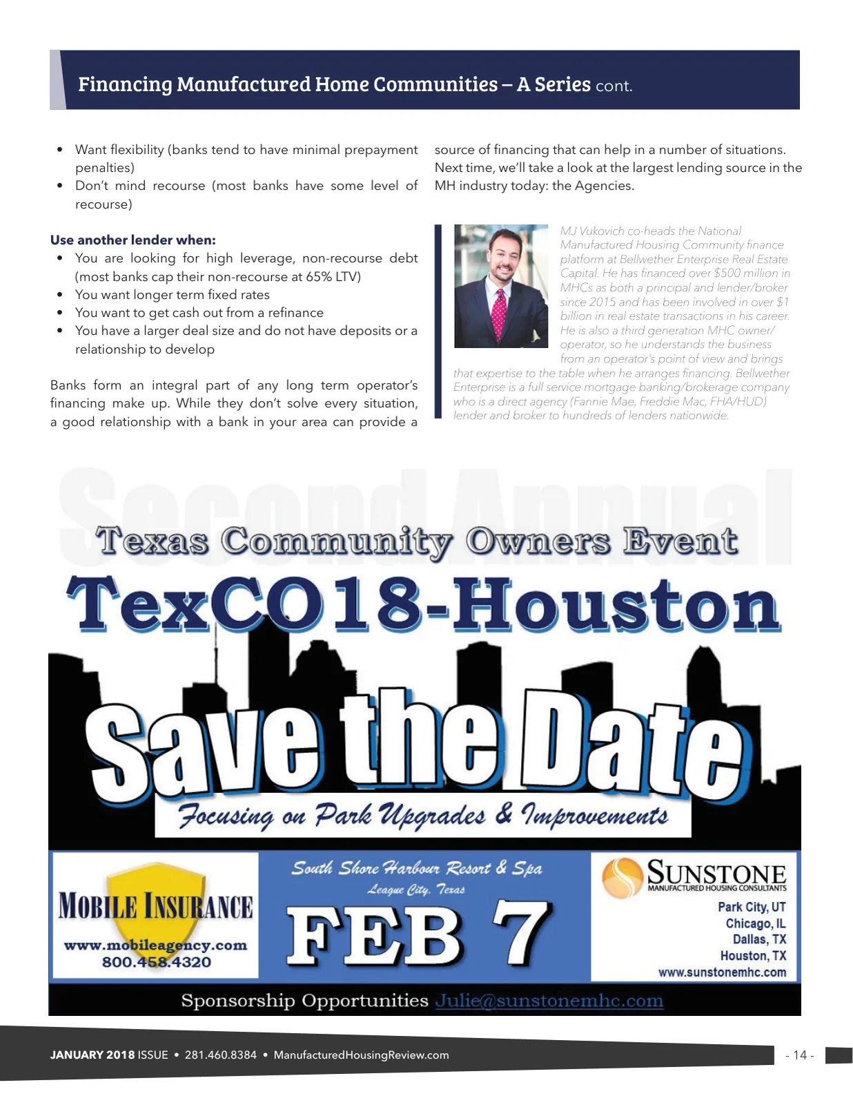 Page 14 of Manufactured Housing Review January 2018