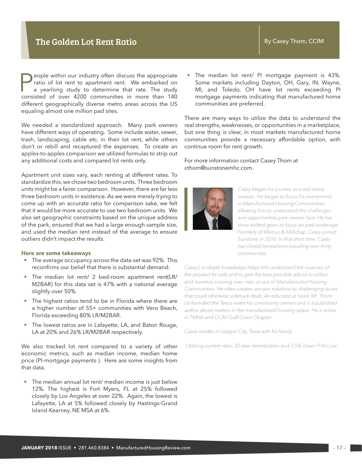 Page 17 of Manufactured Housing Review January 2018