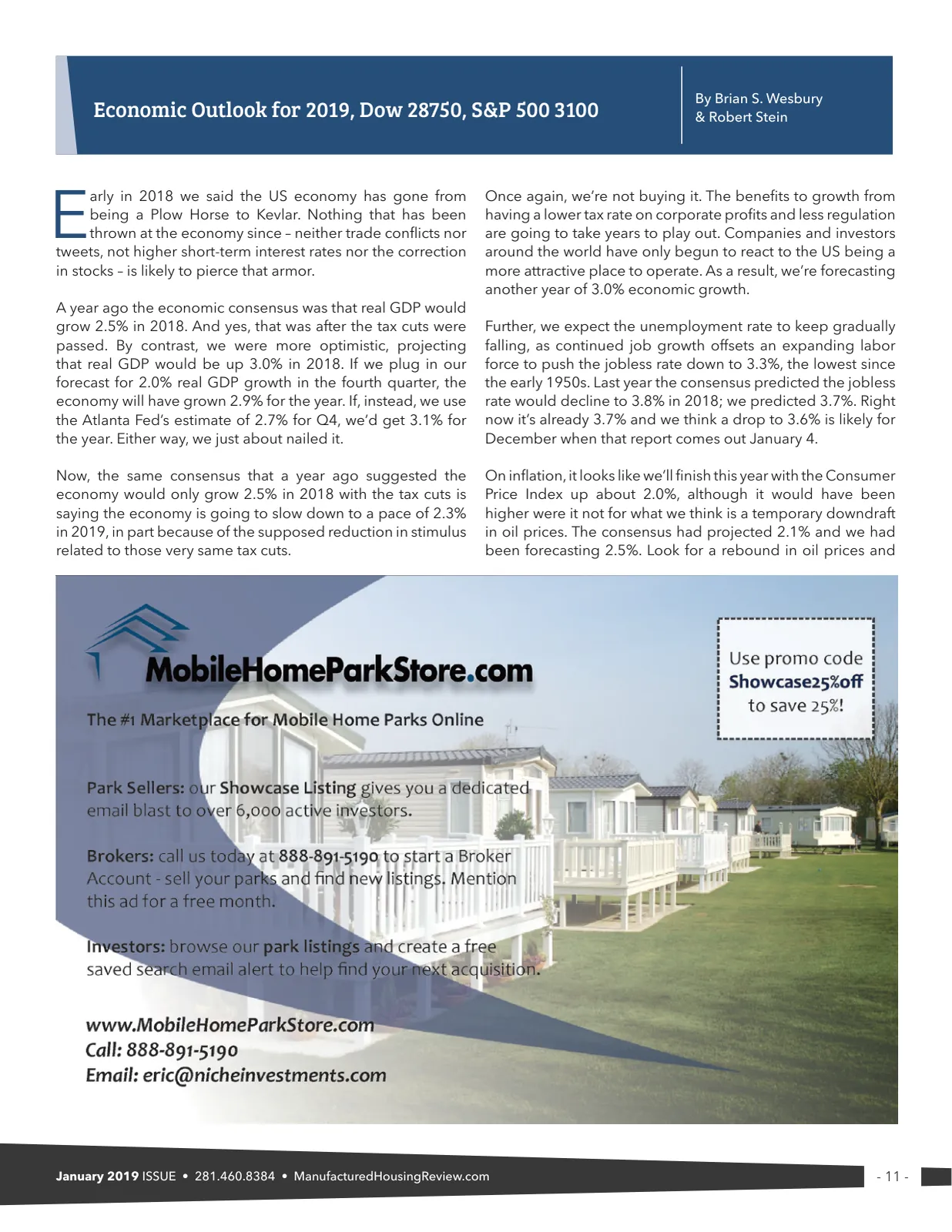 Page 11 of Manufactured Housing Review January 2019