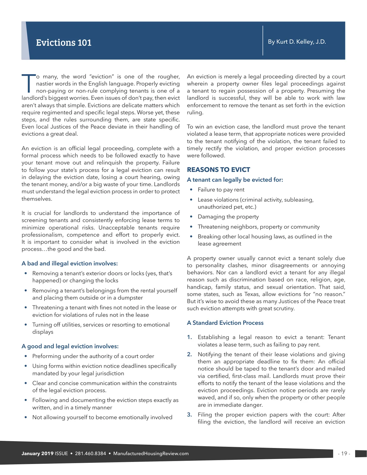 Page 19 of Manufactured Housing Review January 2019