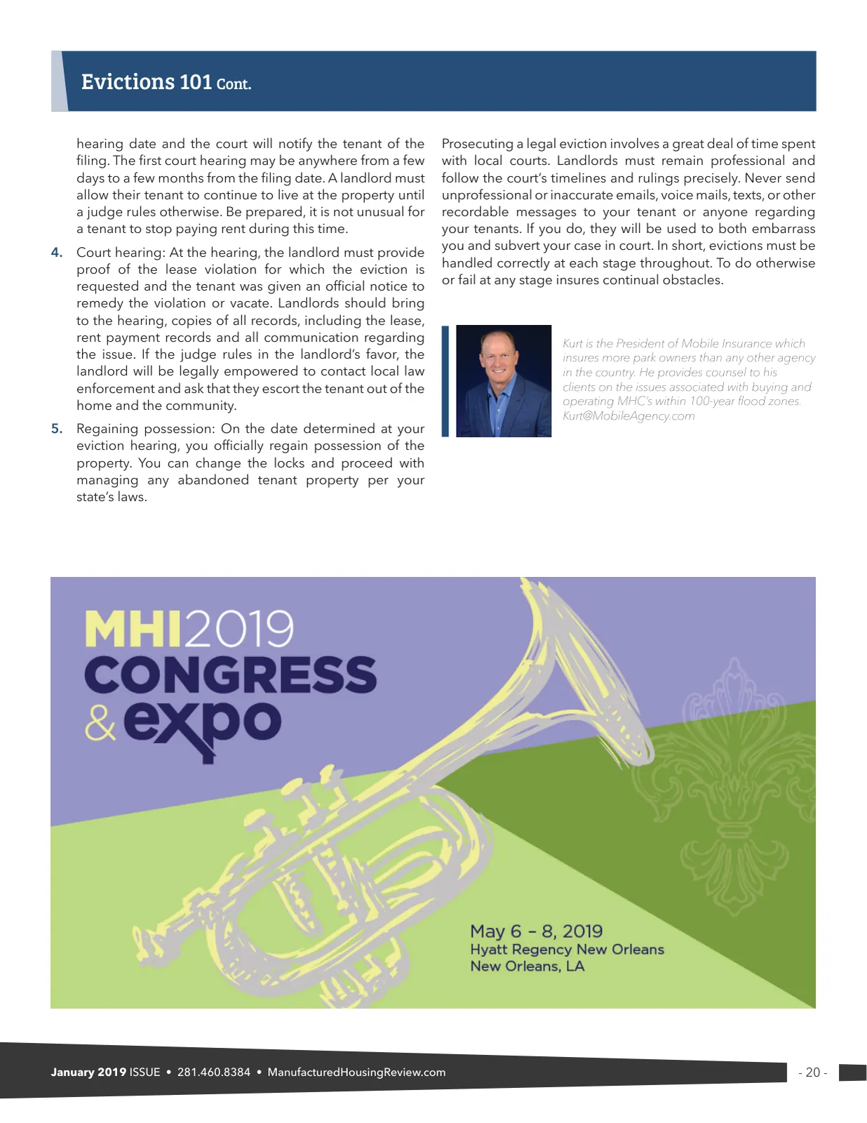 Page 20 of Manufactured Housing Review January 2019