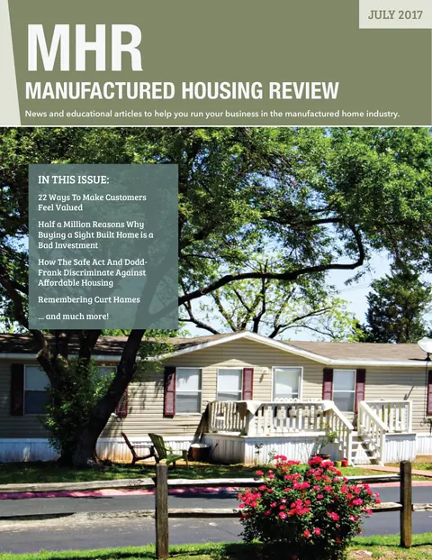 Manufactured Housing Review - July 2017 cover