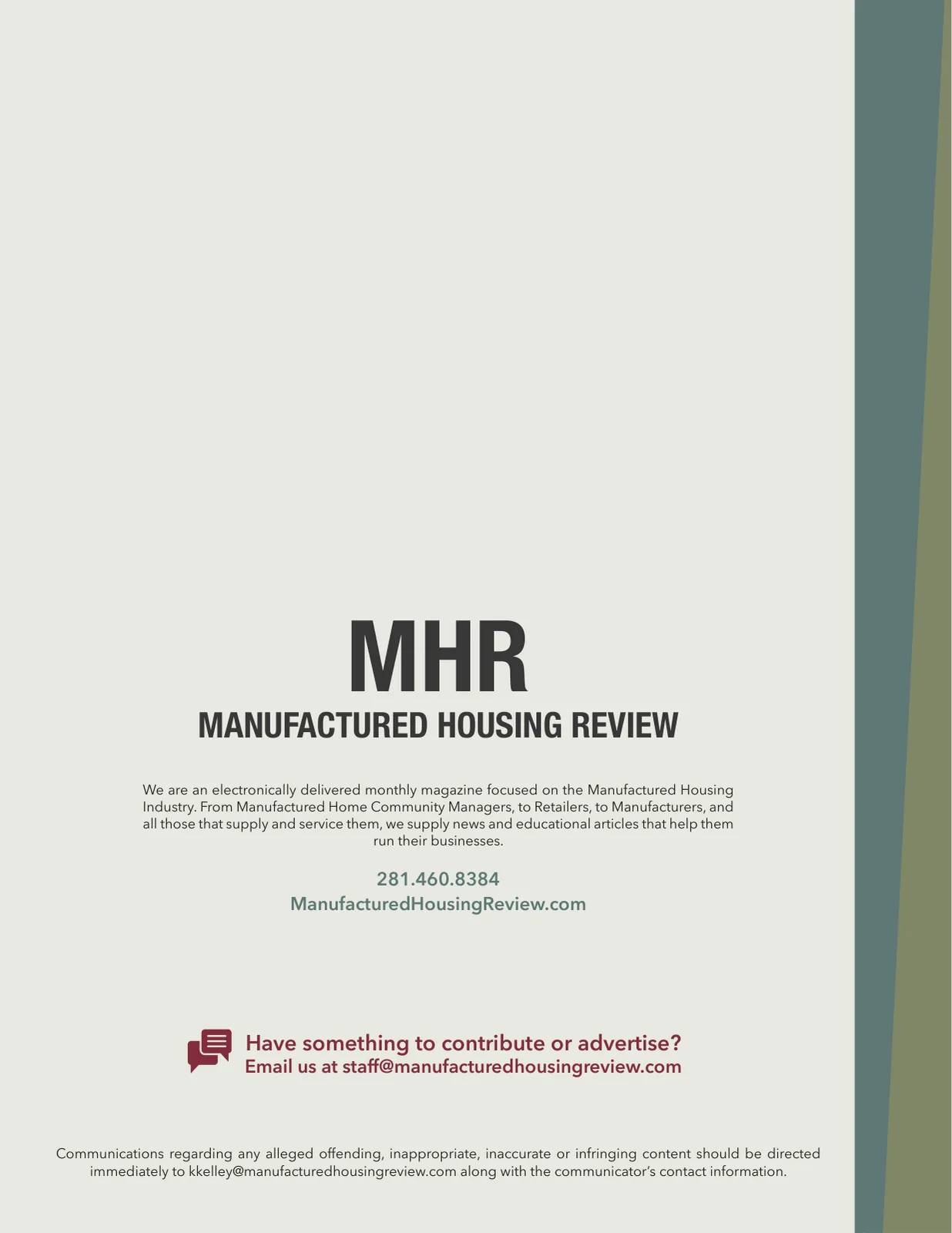 Page 21 of Manufactured Housing Review July 2017