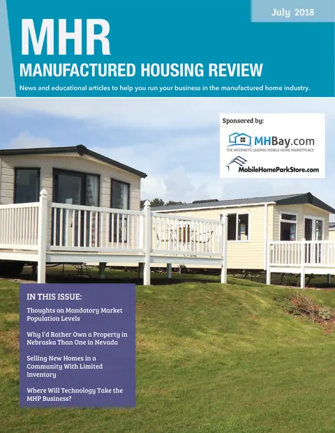 Manufactured Housing Review - July 2018 cover
