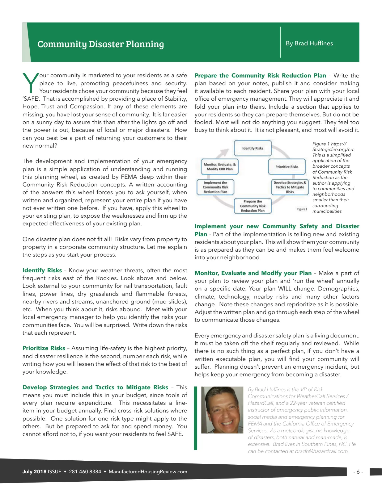 Page 6 of Manufactured Housing Review July 2018