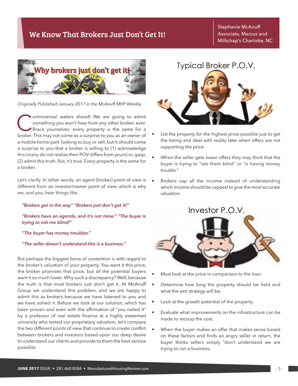 Page 5 of Manufactured Housing Review June 2017