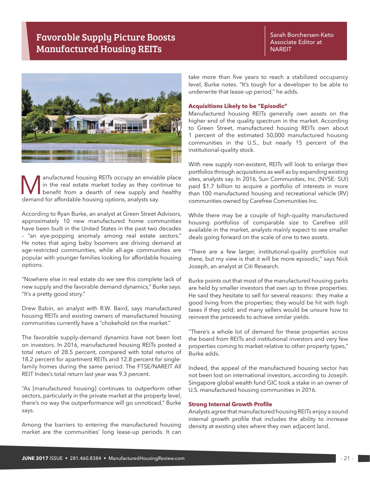 Page 21 of Manufactured Housing Review June 2017