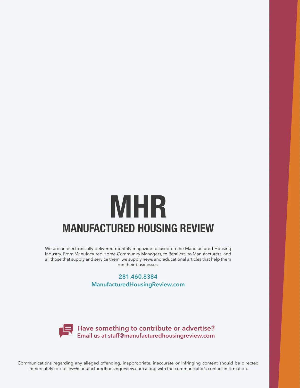 Page 16 of Manufactured Housing Review June 2018