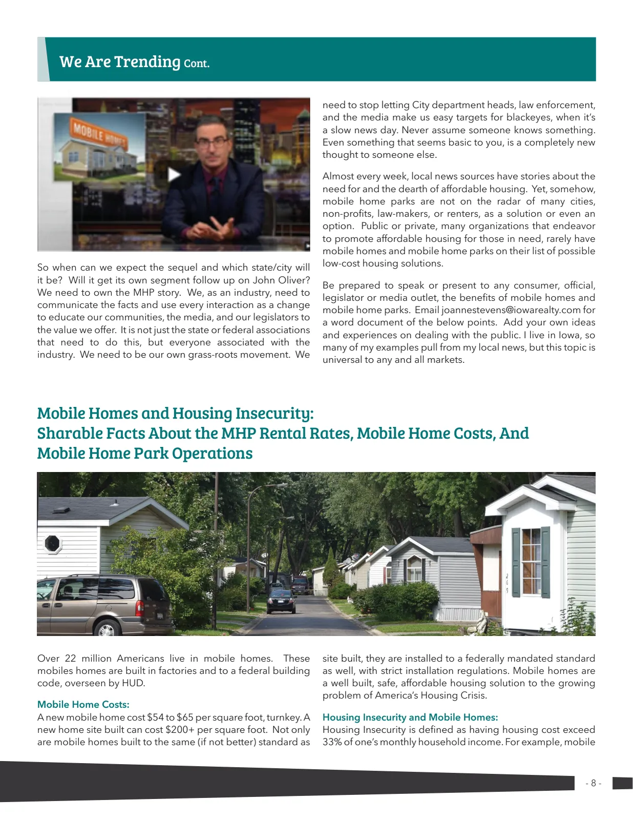 Page 8 of Manufactured Housing Review 2019 Q2