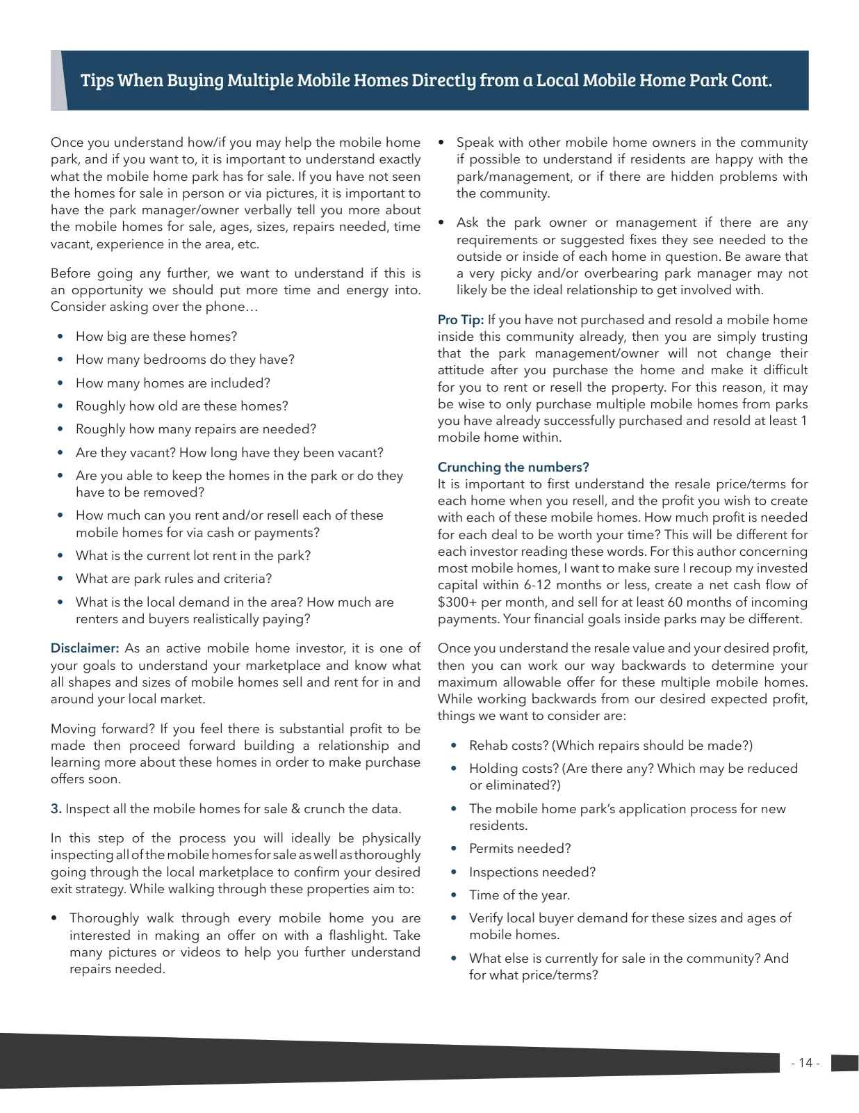 Page 14 of Manufactured Housing Review 2019 Q2