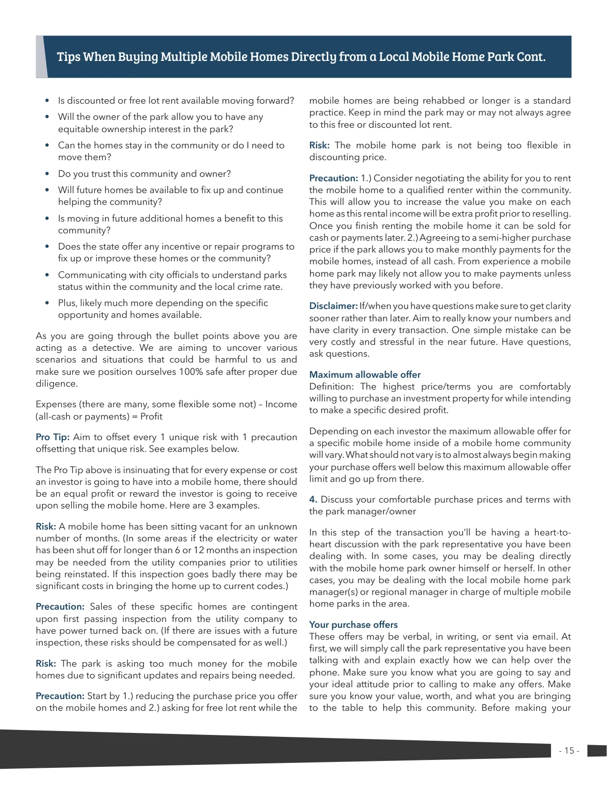 Page 15 of Manufactured Housing Review 2019 Q2