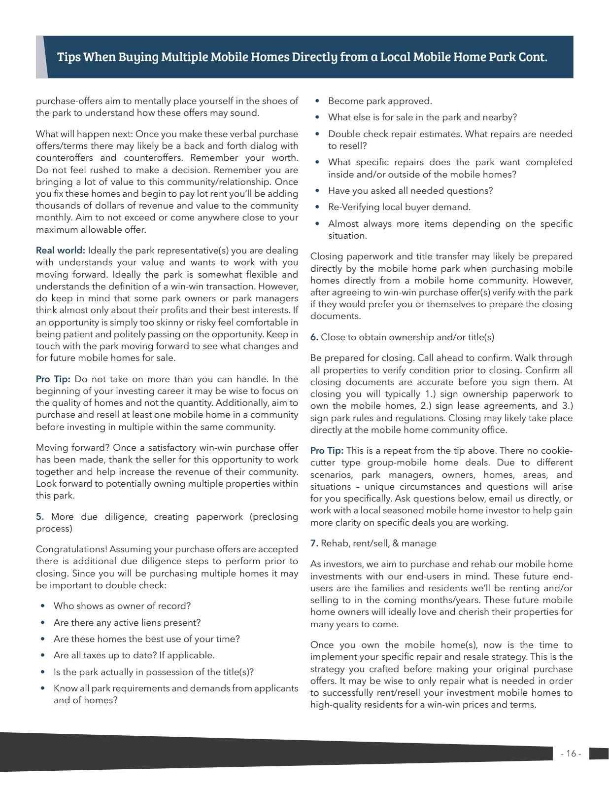 Page 16 of Manufactured Housing Review 2019 Q2