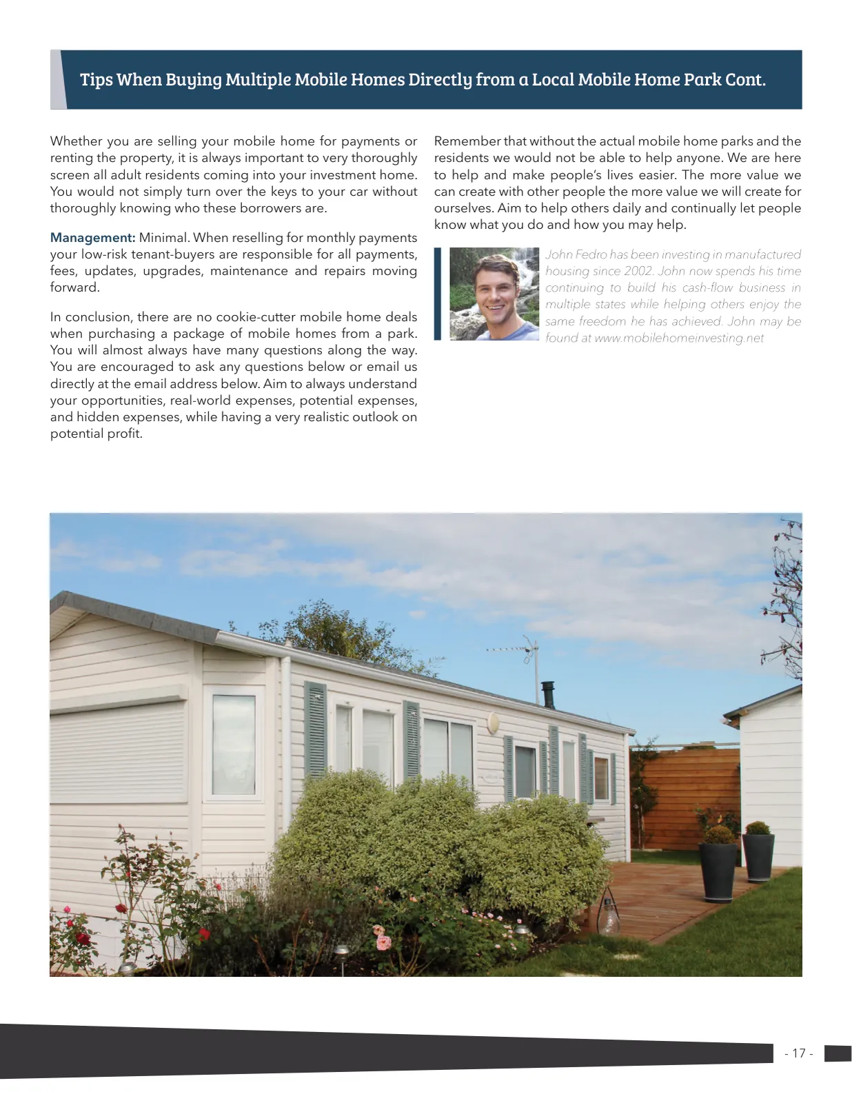 Page 17 of Manufactured Housing Review 2019 Q2