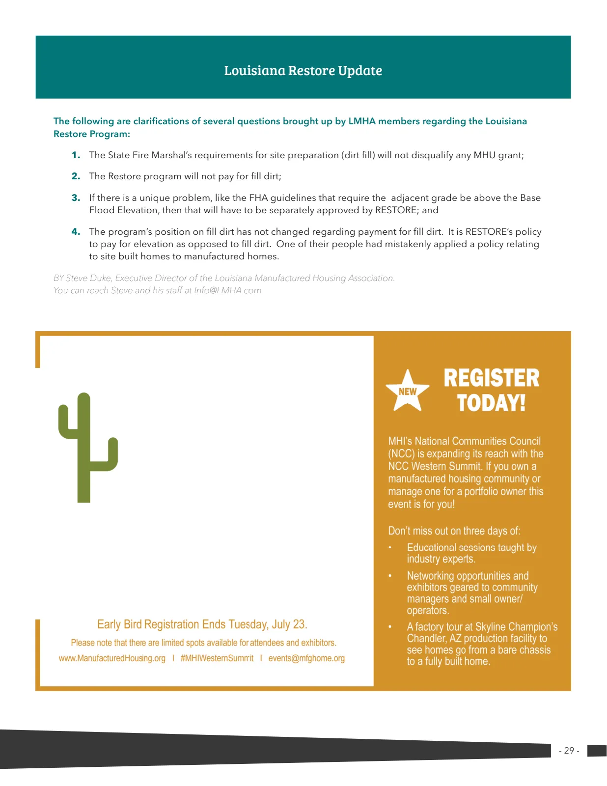 Page 29 of Manufactured Housing Review 2019 Q2
