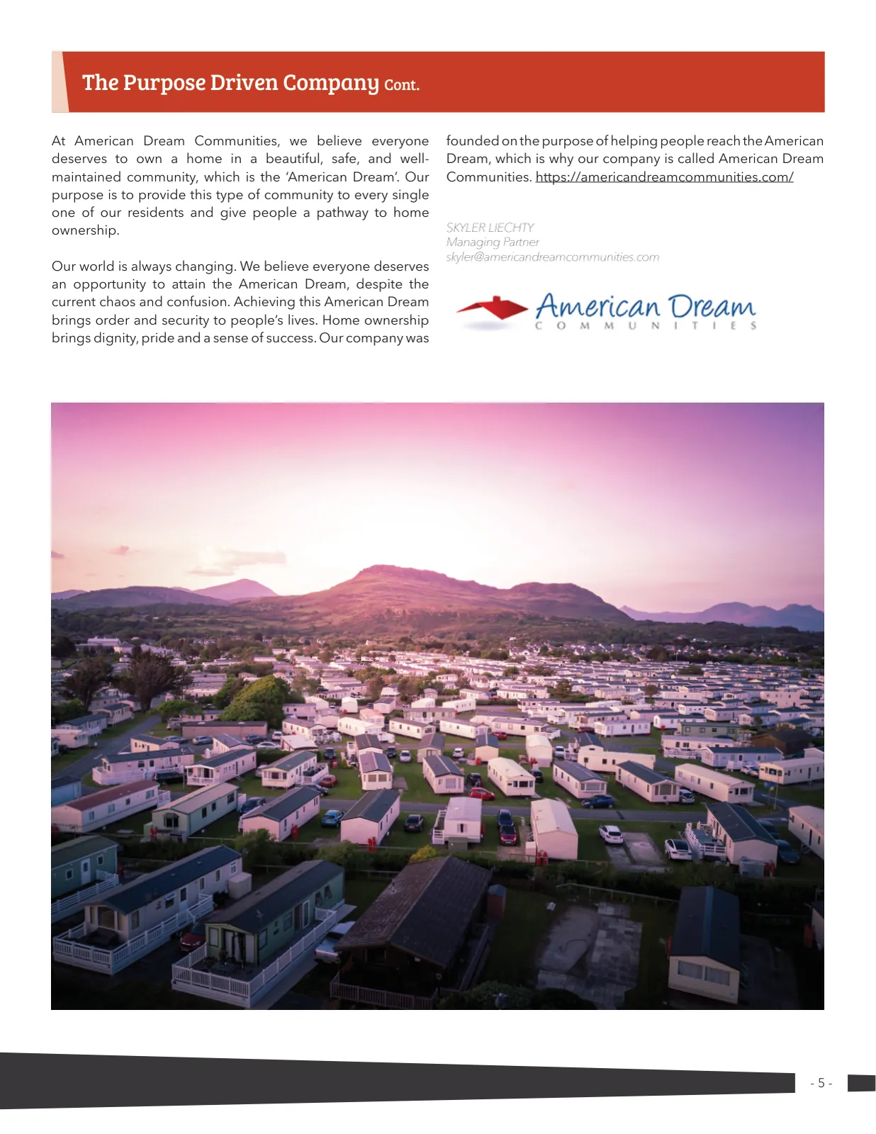 Page 5 of Manufactured Housing Review 2020 Q2