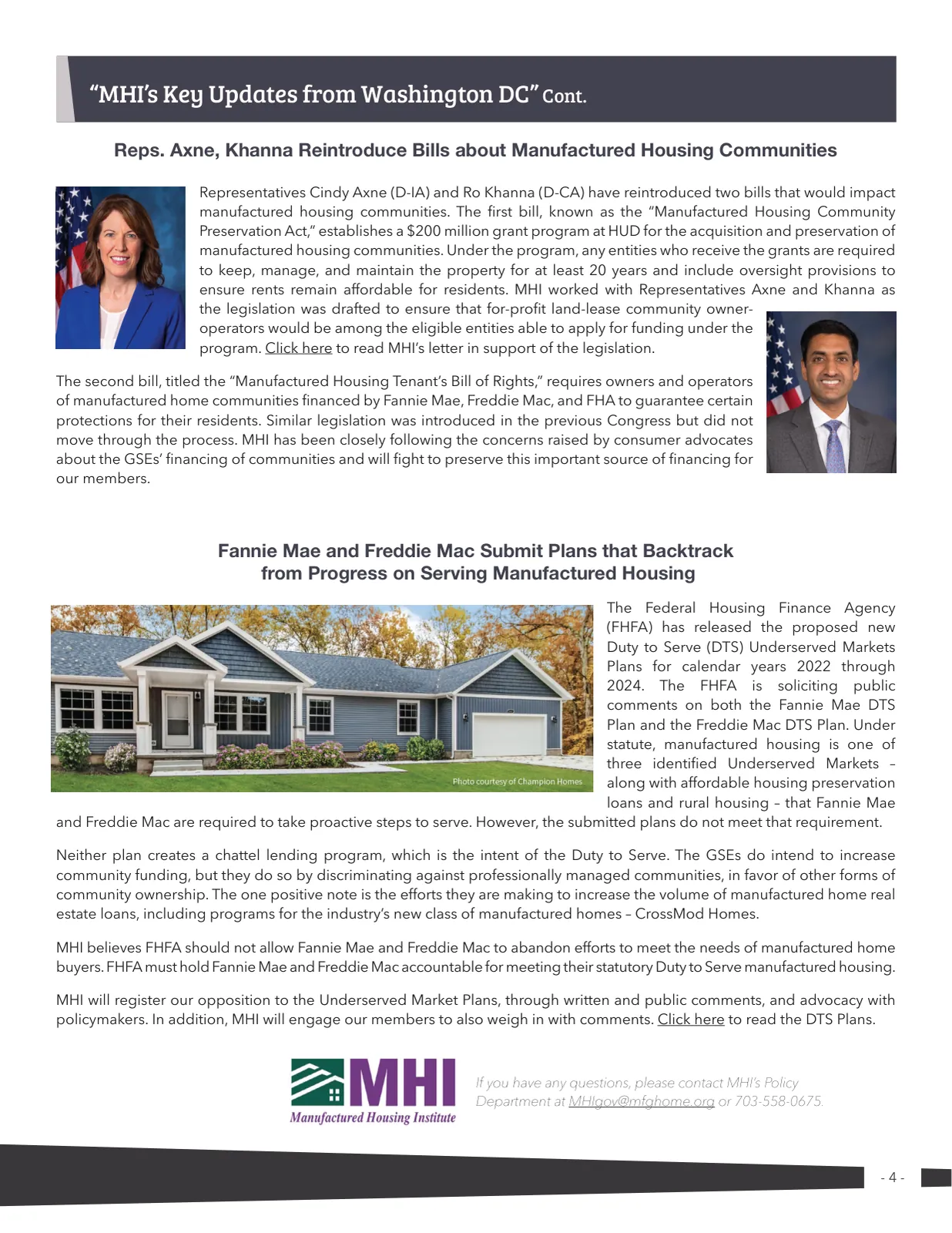 Page 4 of Manufactured Housing Review 2021 Q2