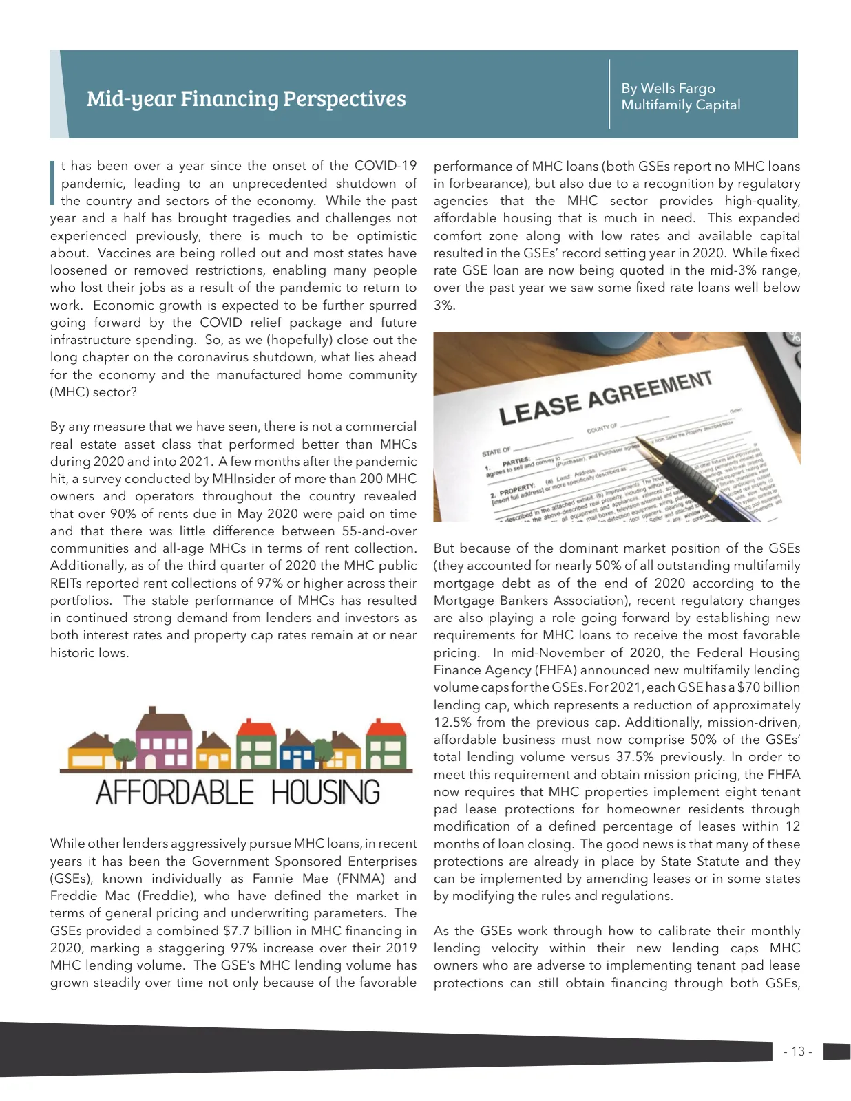 Page 13 of Manufactured Housing Review 2021 Q2