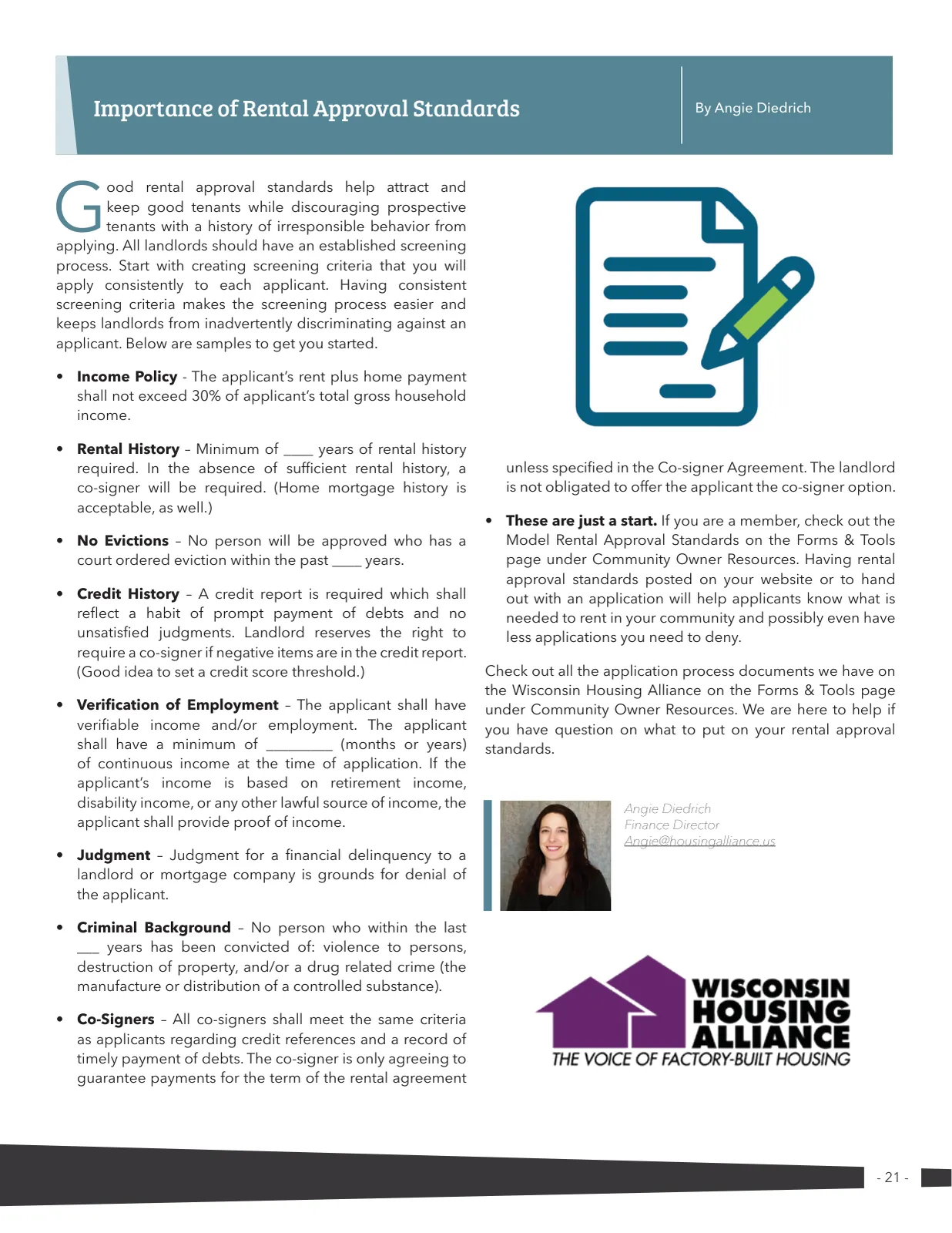 Page 21 of Manufactured Housing Review 2021 Q2
