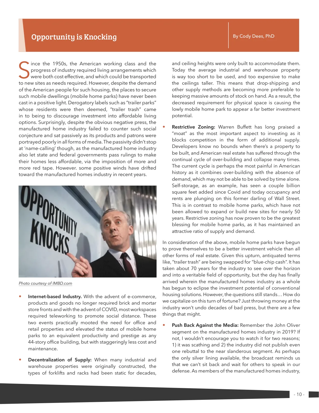Page 10 of Manufactured Housing Review 2024 Q2