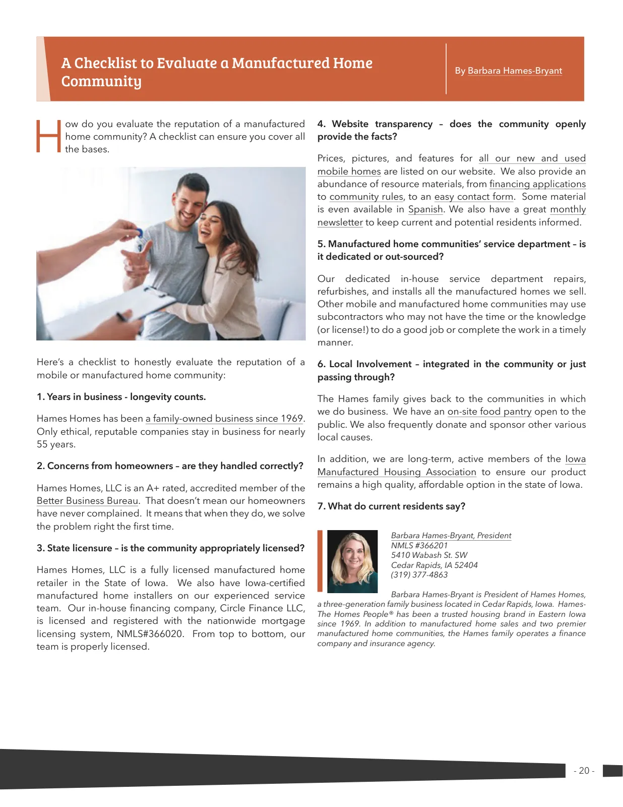 Page 20 of Manufactured Housing Review 2024 Q2